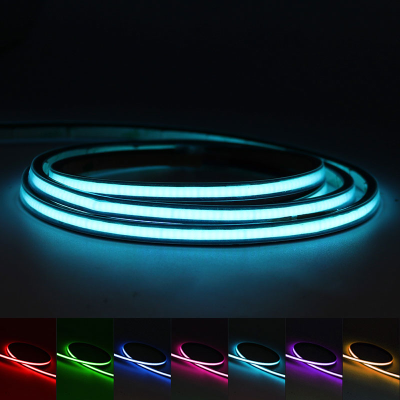 05*11mm DC12/24V Black Silicone Tube LED Neon Strip IP67 Waterproof COB LED Strip Lights